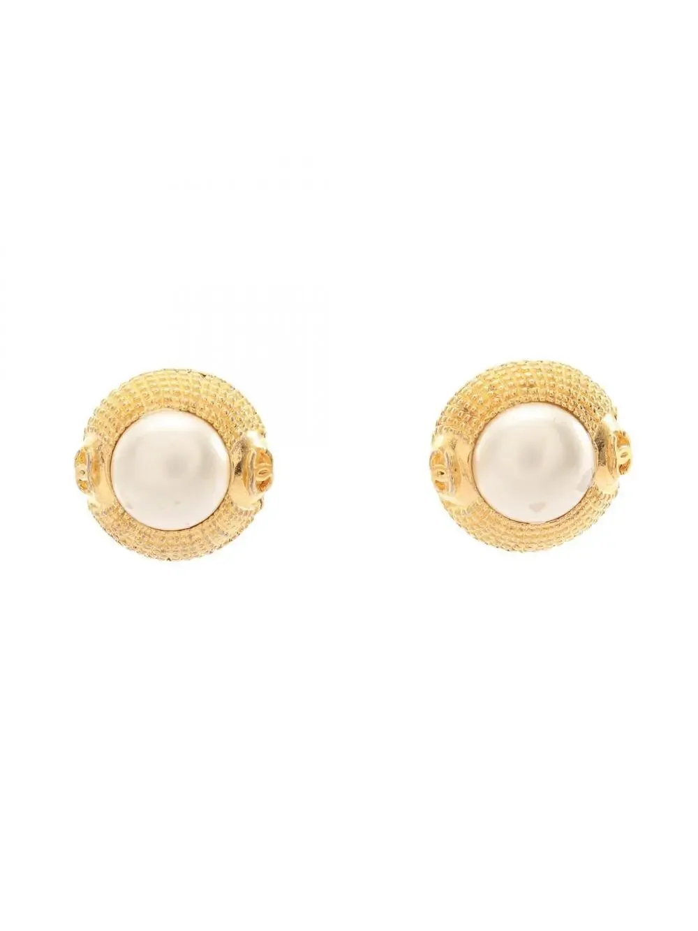 Chanel Cc Logo Clip-On Earrings Metal #327458C56B